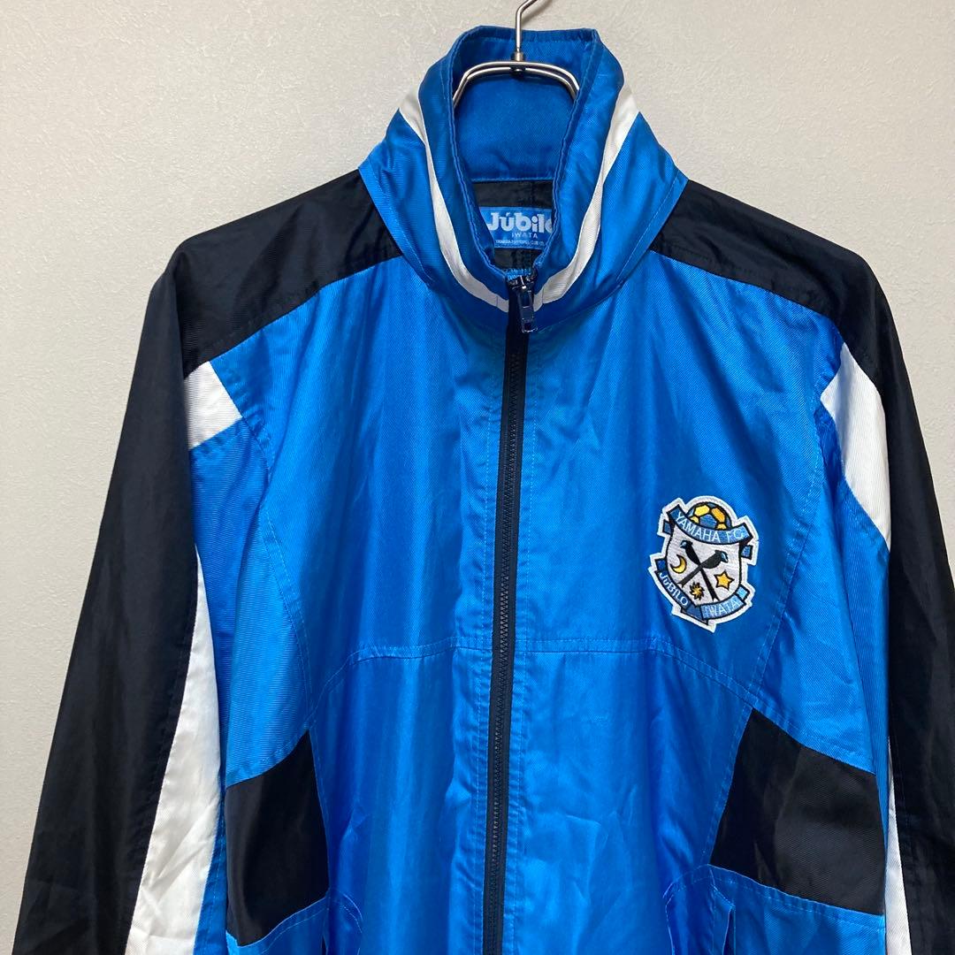 90s YAMAHA ヤマハ ジュビロ磐JUBILO ナイロンジャケット 青黒白