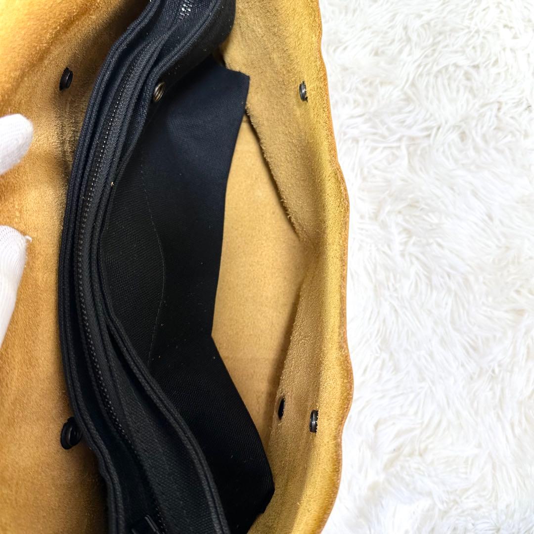 【希少色✨】ユニアンドコー ショルダーバック メッセンジャー イエロー レザー