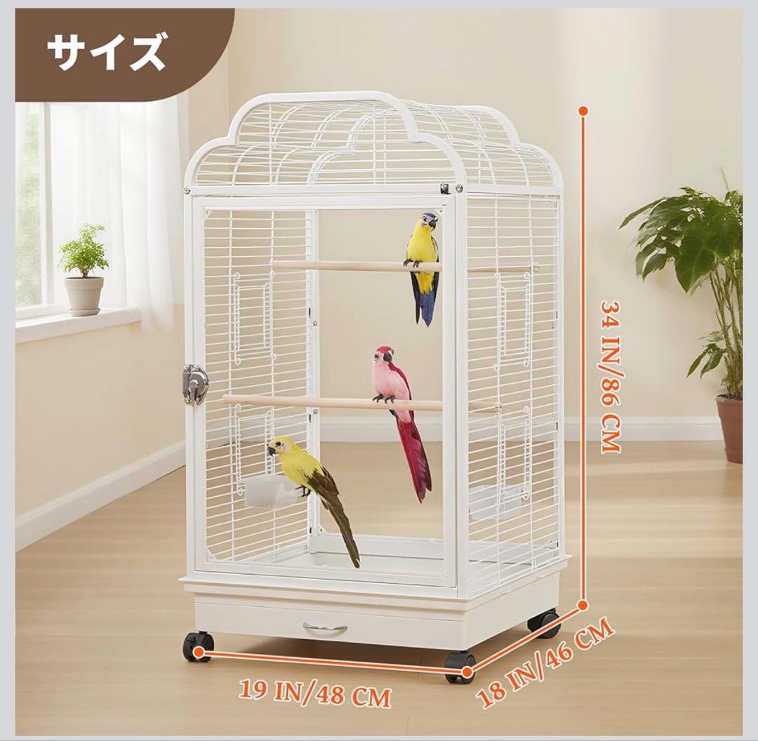 ケージ・透明アクリル素材・移動可能・美品