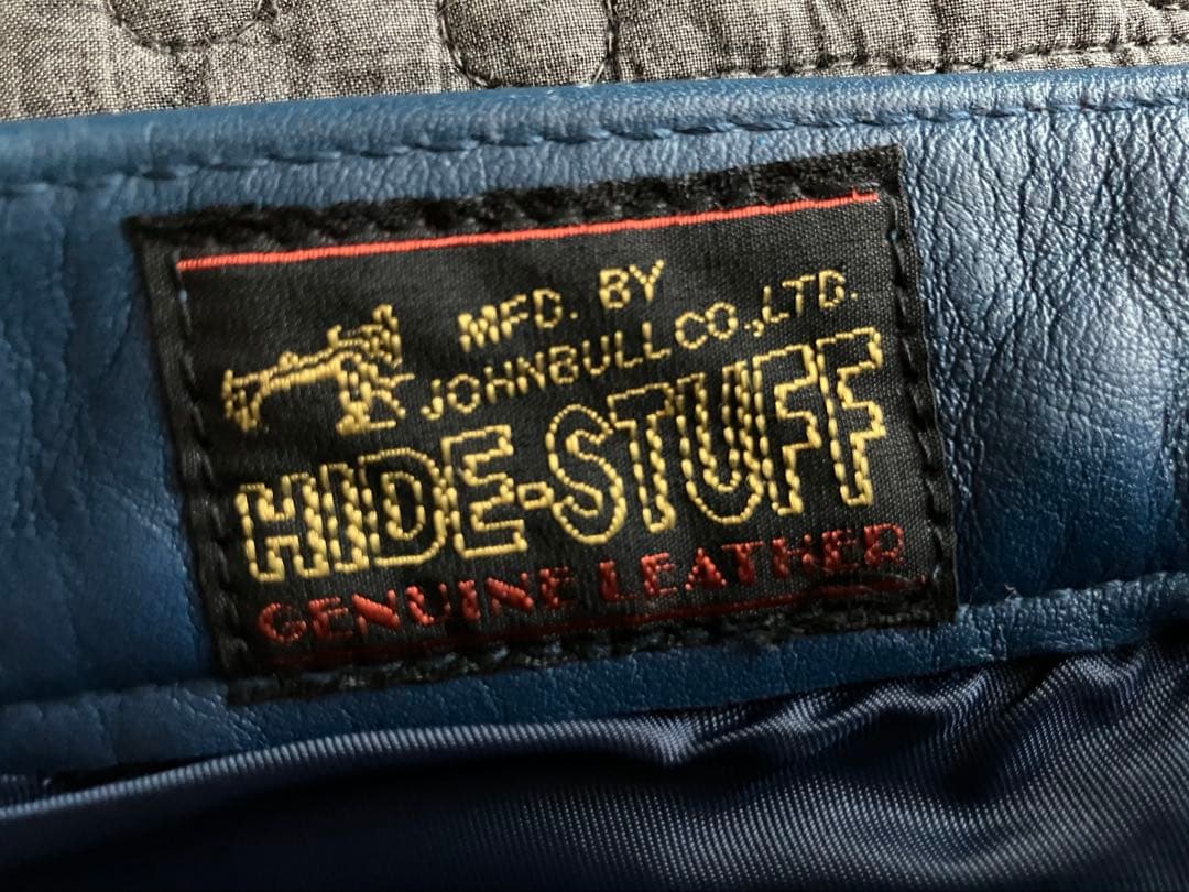 JOHNBULL ジョンブル　レザーパンツ　w30 ブルーレアカラー　美品