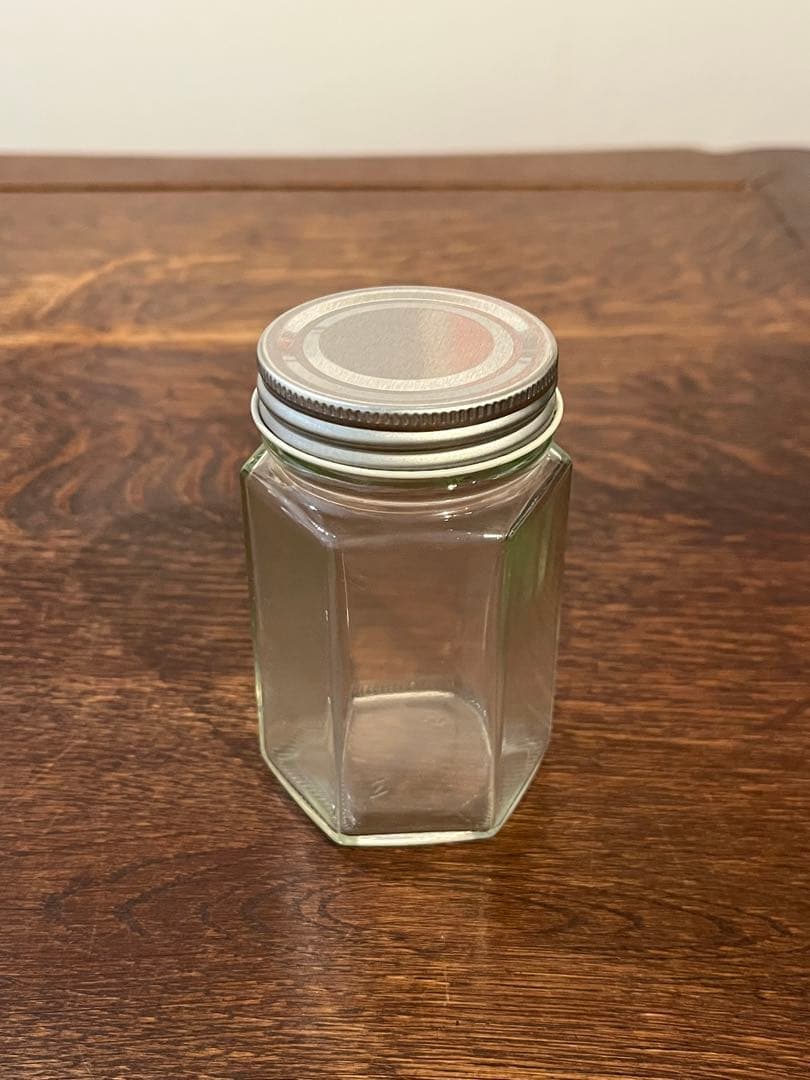 手作りジャムなど販売用に適、6角ガラス瓶 168本