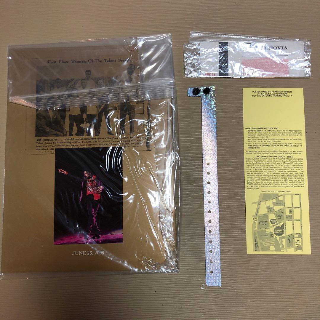 マイケルジャクソン　メモリアルチケット　パンフレット　ブレス　駐車券　非売品
