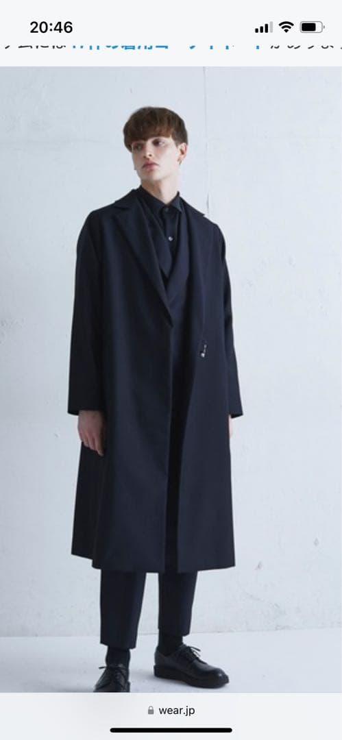 Lui's ウールカルゼタイロッケンコート