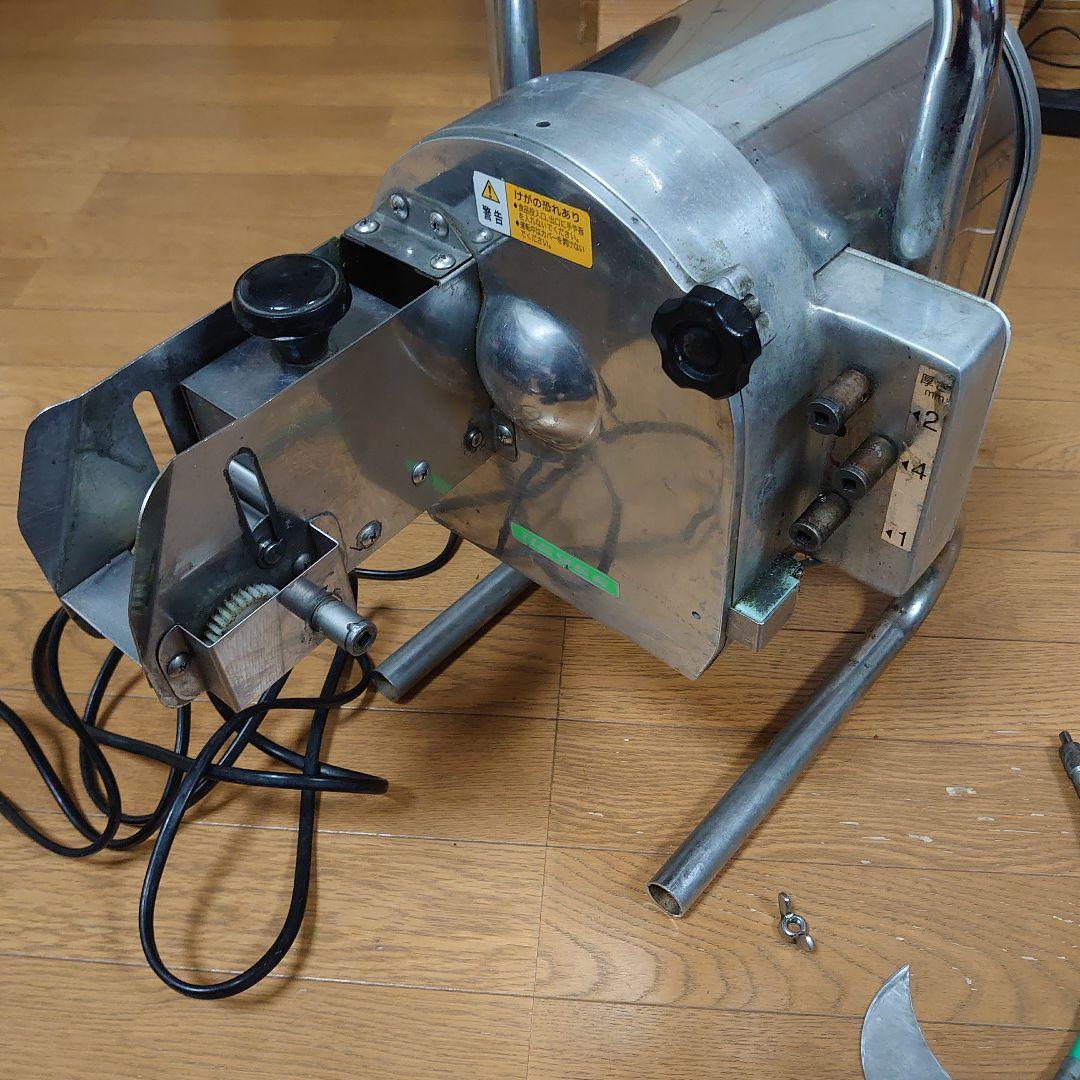 電動スライサー ステンレス製 厚さ調整可能