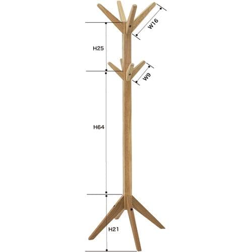 縦長 木製 細い アンティーク 2段 おしゃれ ハンガーラック