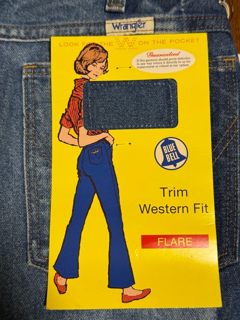 新品未使用　Wrangler ラングラー　フレアデニム　パッチワーク　S
