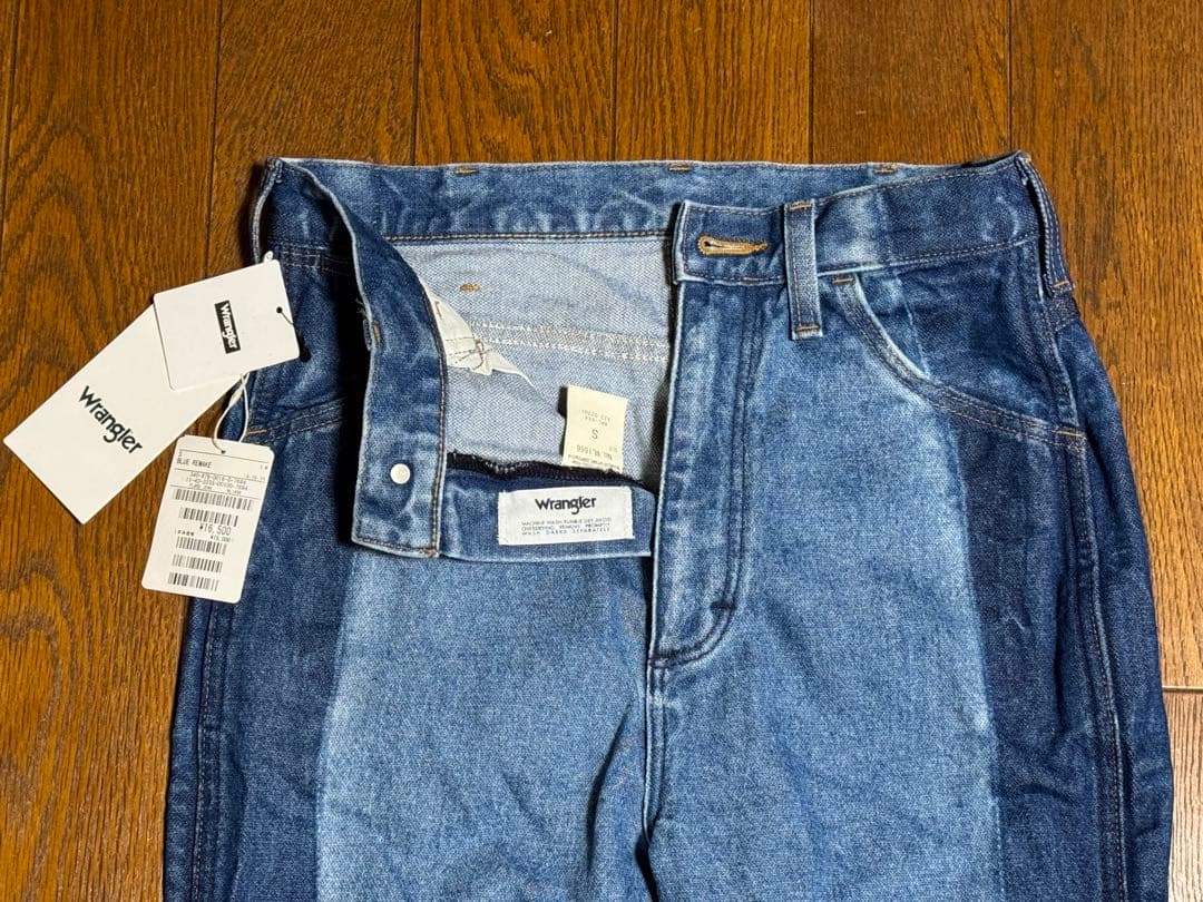 新品未使用　Wrangler ラングラー　フレアデニム　パッチワーク　S