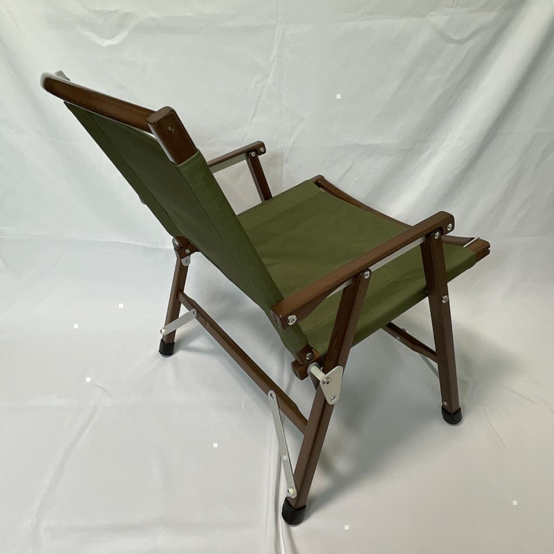 【2脚セット】カーミットチェア同規格品 グリーン ウォールナット ウッドチェア