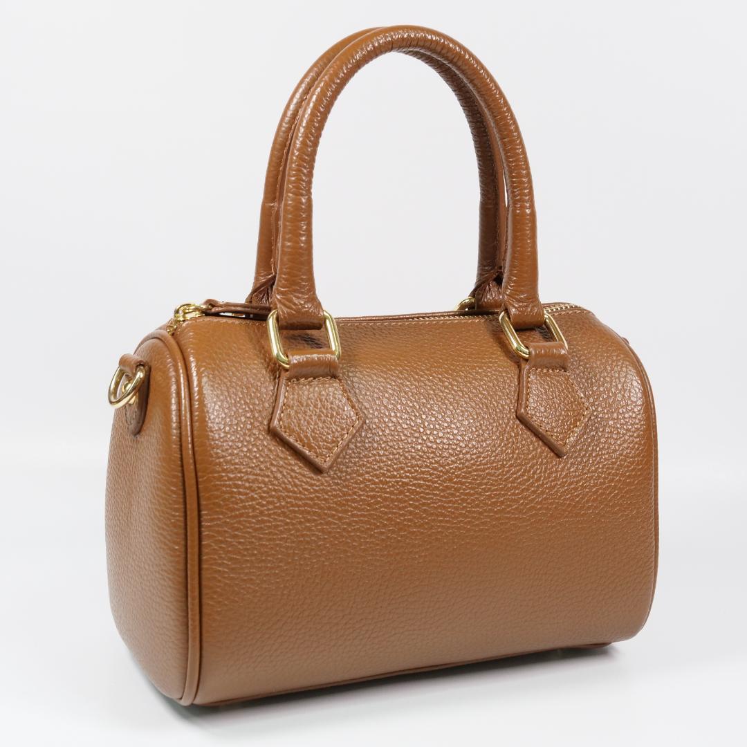 極美品✨オウレンティ ミニボストンバッグ ハンドバッグ 2way ブラウン