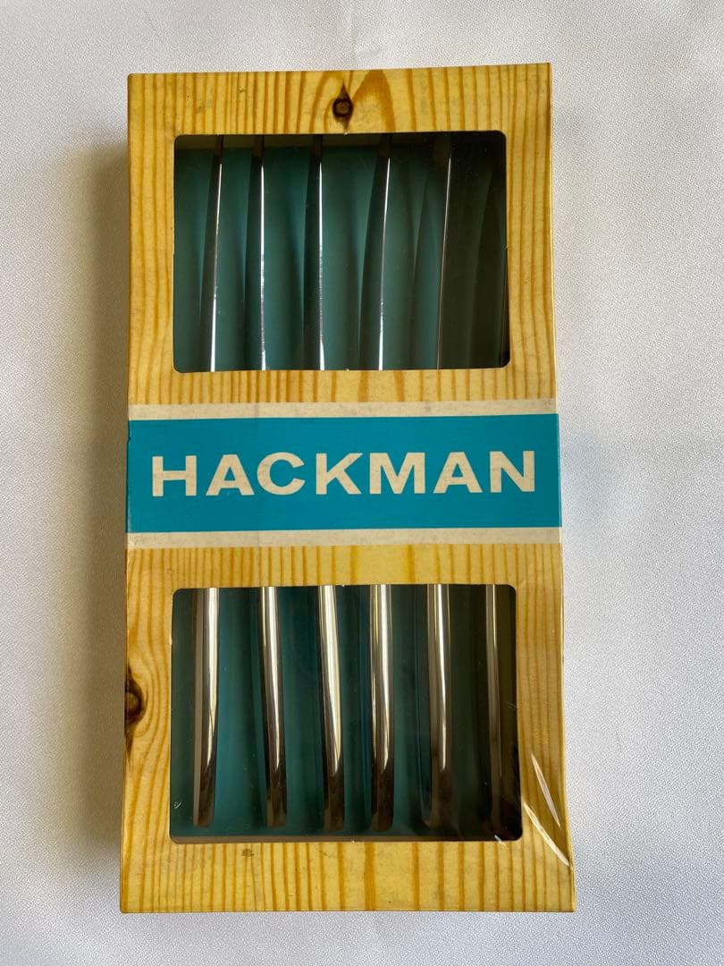 未使用　HACKMAN ハックマン テーブルナイフ　箱入6本　長さ20cm