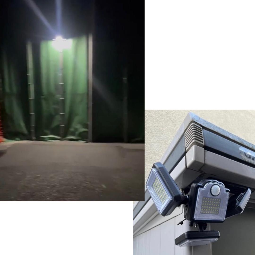 2台ソーラー充電で電気代0円❣分離式だから設置も自由自在♪❤ガーデンライト