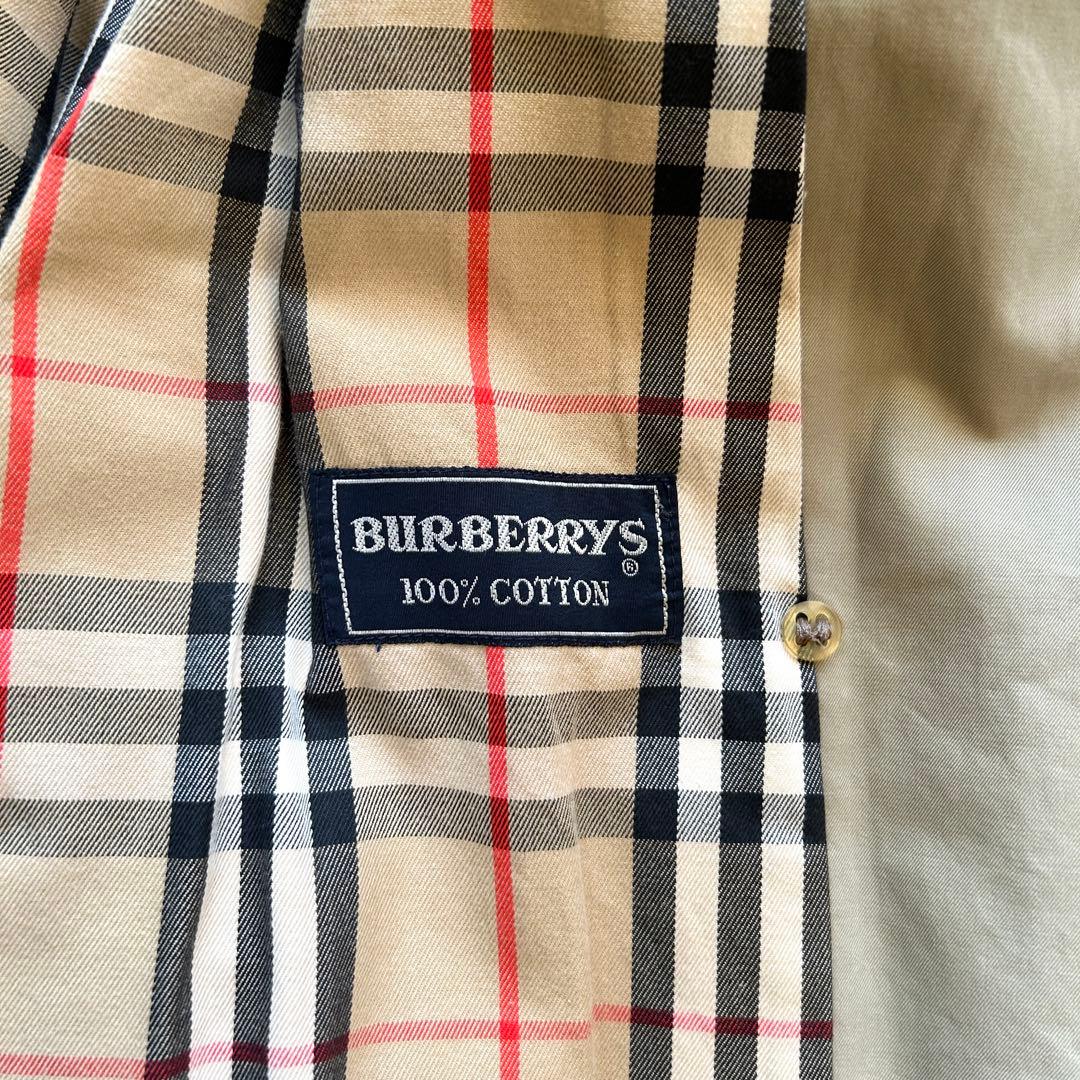 バーバリー　トレンチコート　ベルト付き　メンズ　　ベージュ　英国製　M相当