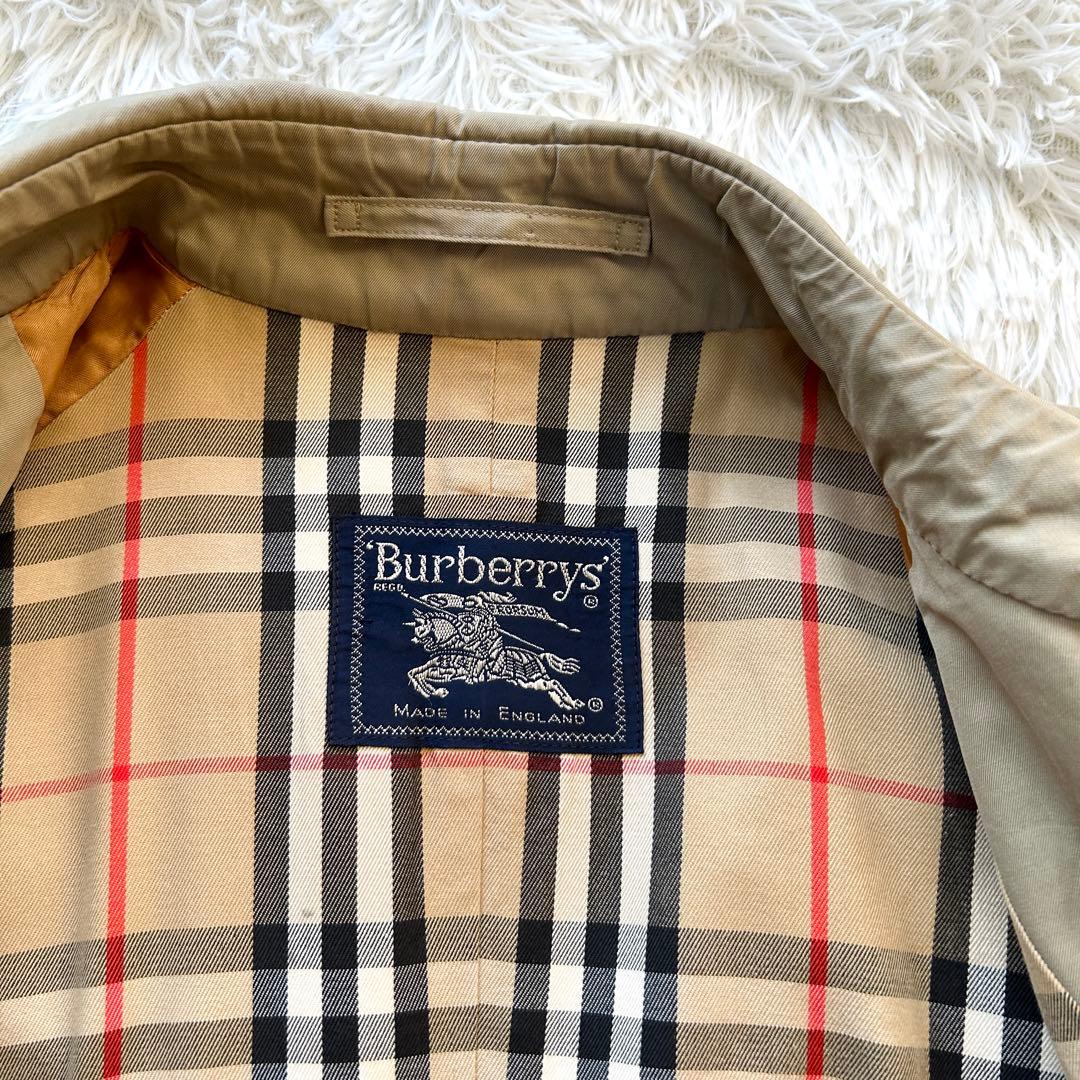 バーバリー　トレンチコート　ベルト付き　メンズ　　ベージュ　英国製　M相当