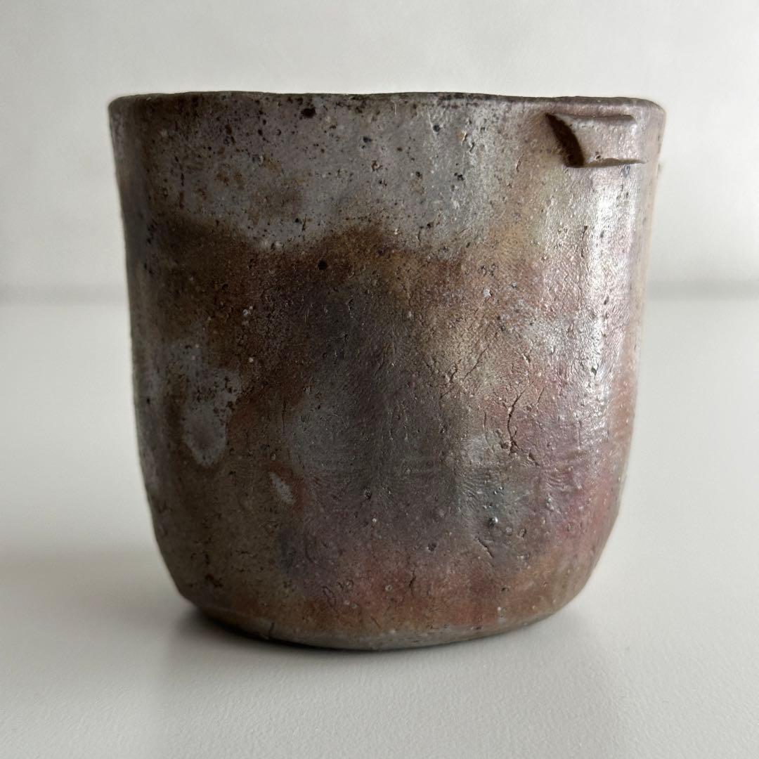 山本陶秀 備前 茶器 宝瓶 蓋なし品 合わせ箱