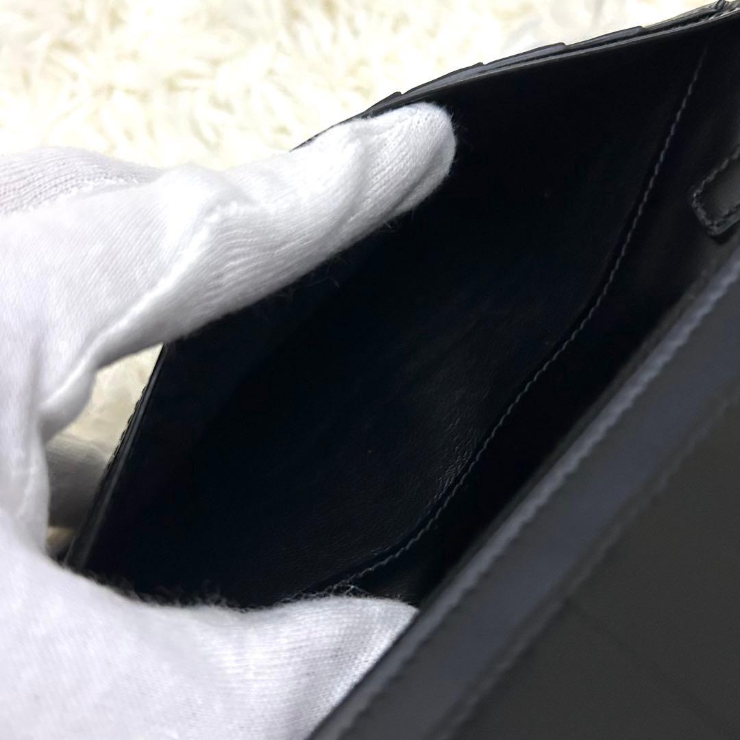 ［極美品］現行 SAINT LAURENT タイニーカサンドラ YSL 長財布