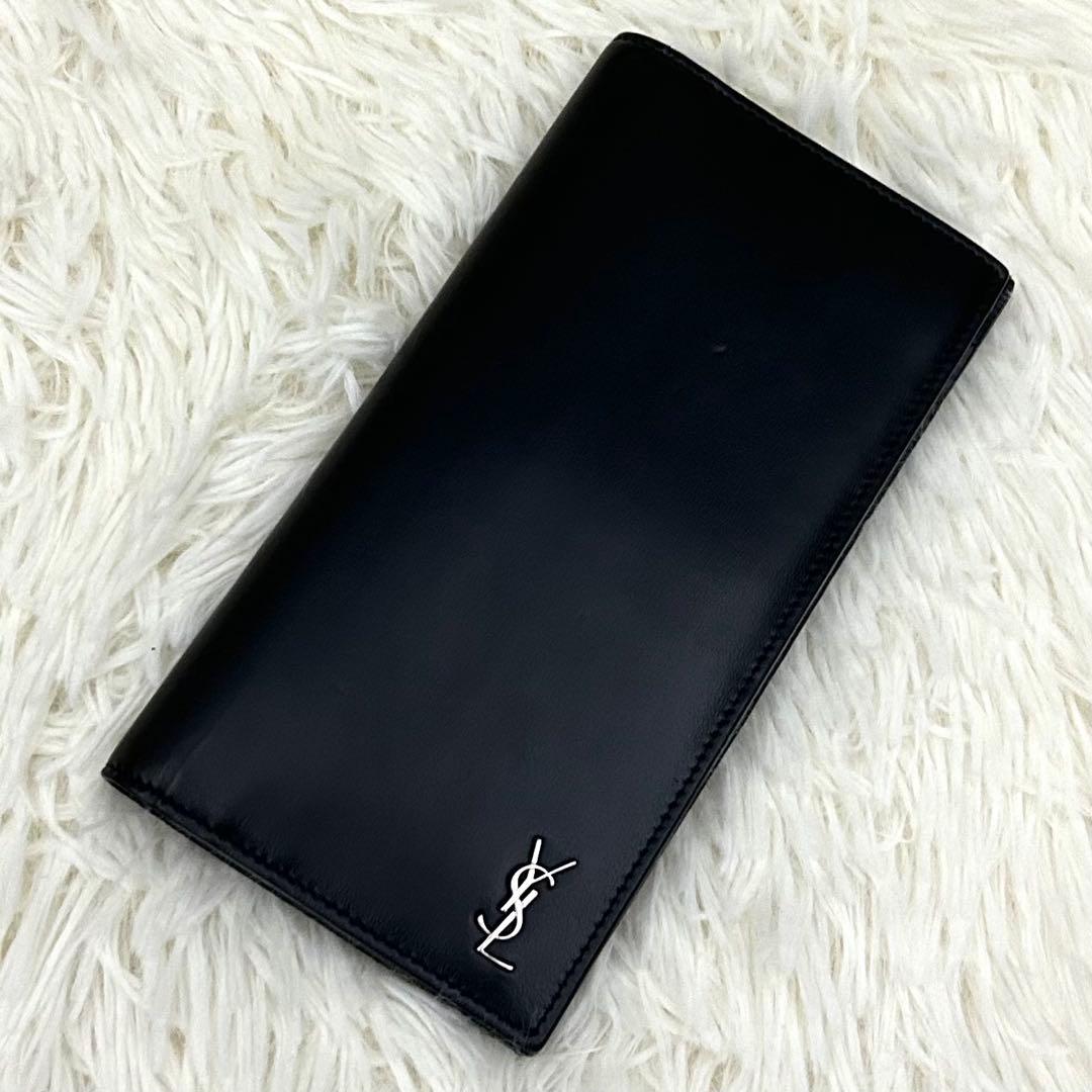 ［極美品］現行 SAINT LAURENT タイニーカサンドラ YSL 長財布