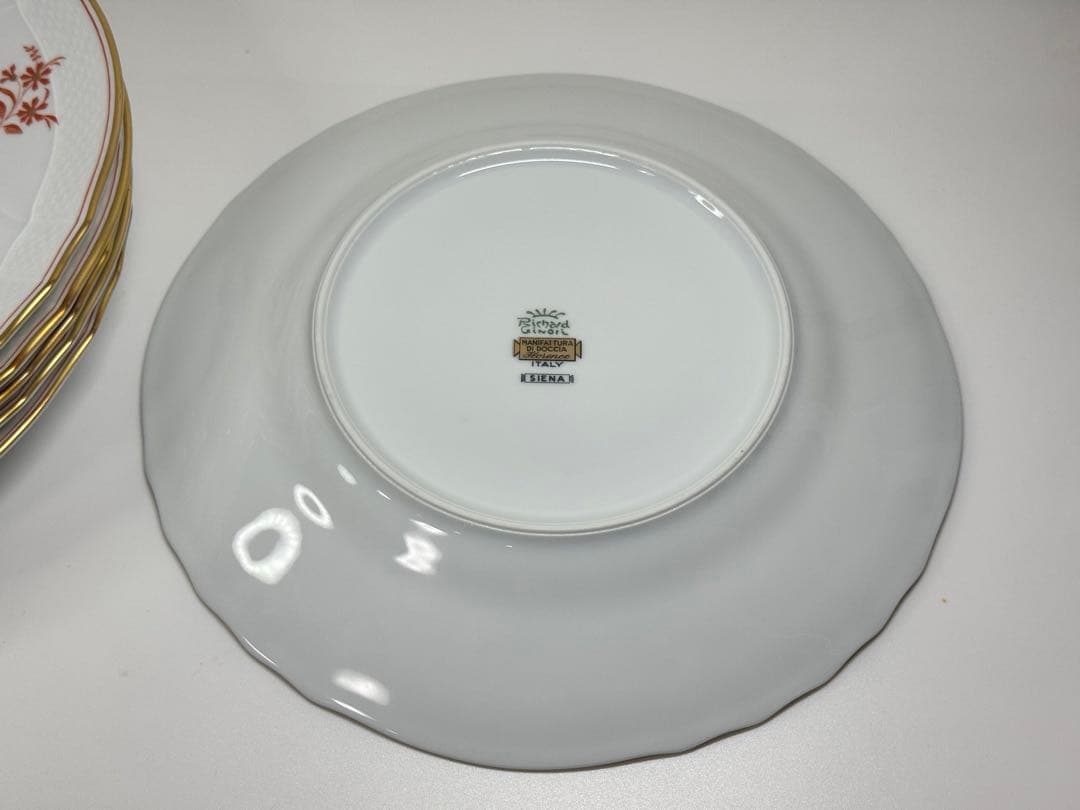 【希少】Richard Ginori レッドコック プレート 6枚セット