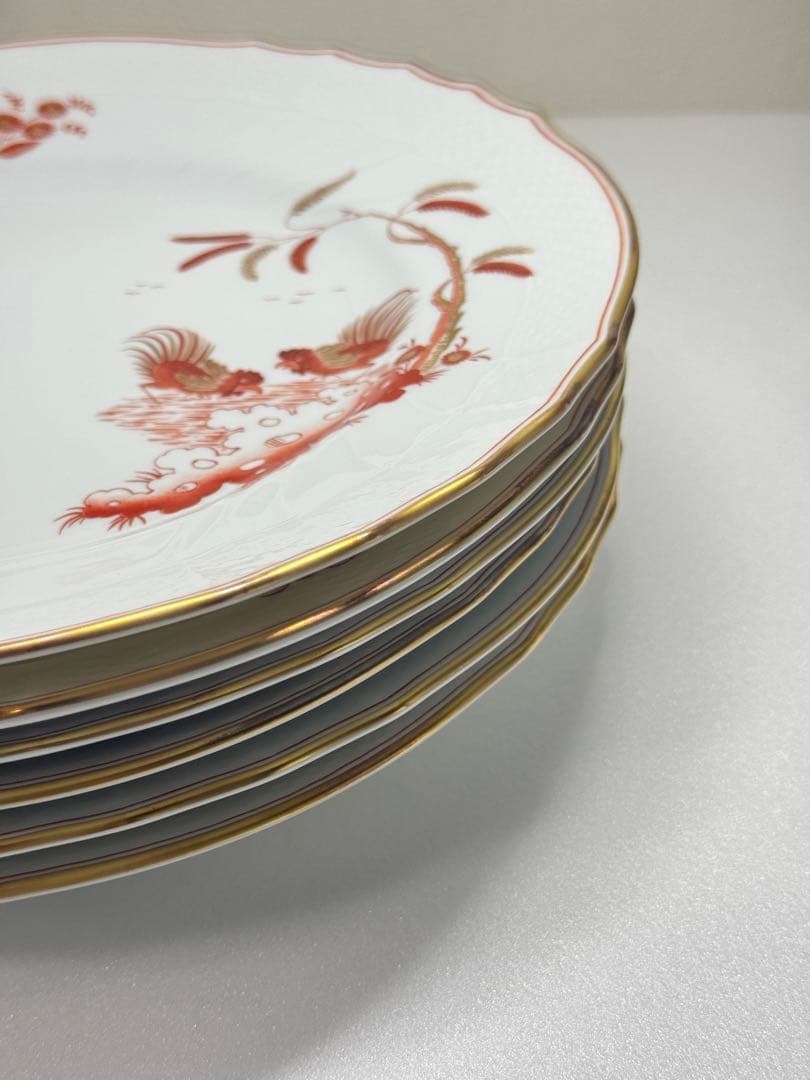 【希少】Richard Ginori レッドコック プレート 6枚セット