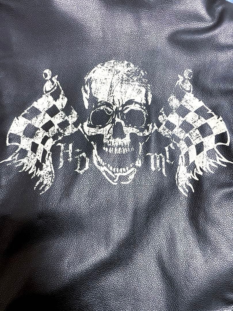 希少美品！ハーレーダビッドソン HDMC ライダースジャケット スカルデザイン