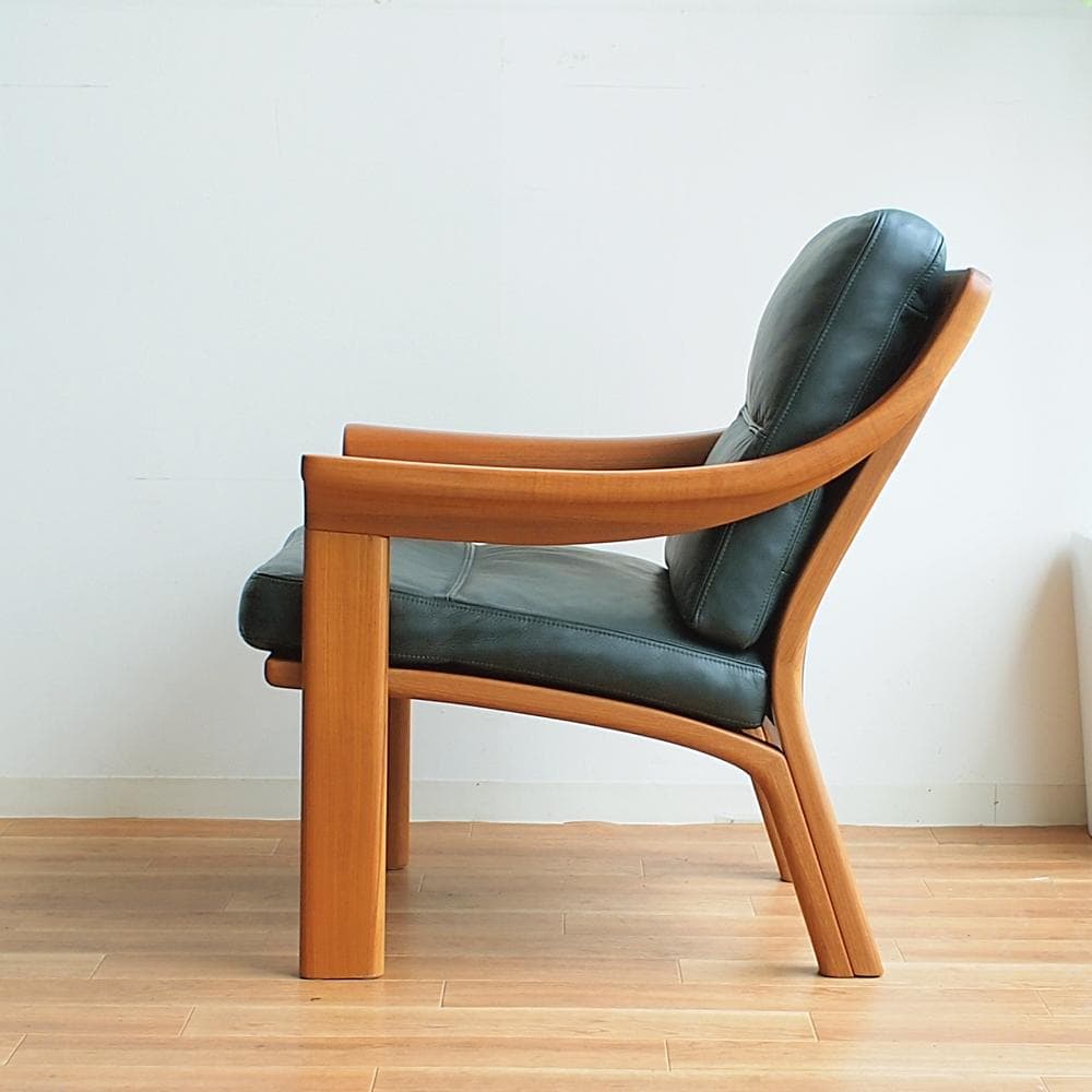 ビンテージ デンマーク製 P.J.Furniture チーク 1人掛けソファ B