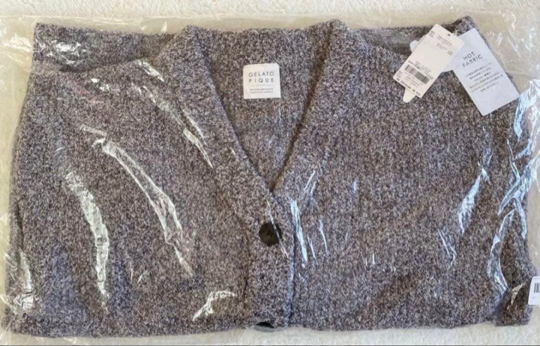 ＊新品未開封＊メランジ ホットモコ カーディガン + ロングパンツ 上下 セット