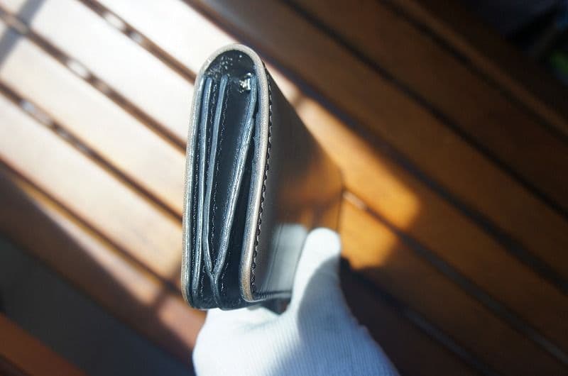 【送料無料】ルガトショルダーのロングウォレット【ライトグレー】