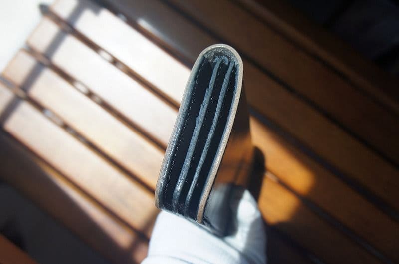 【送料無料】ルガトショルダーのロングウォレット【ライトグレー】