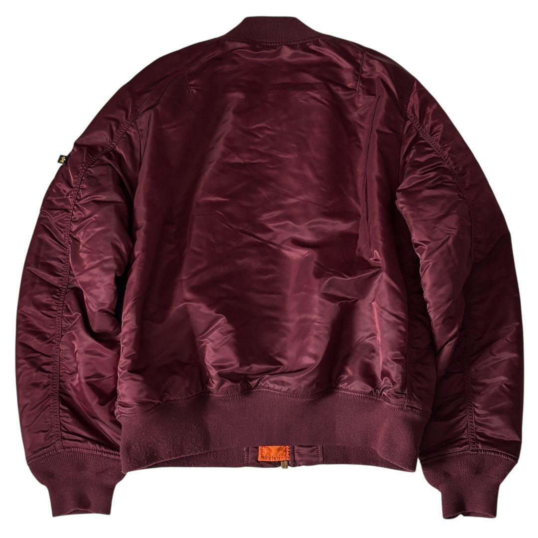 USA製 ALPHA【XL】MA-1 フライトジャケット ワインレッド