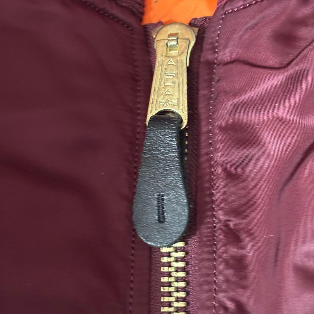 USA製 ALPHA【XL】MA-1 フライトジャケット ワインレッド