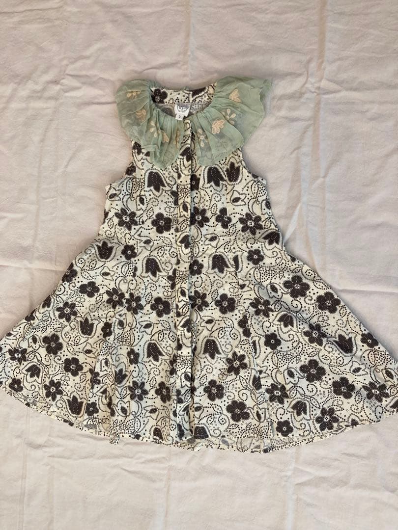 apolina 花柄ノースリーブワンピース 5〜7y