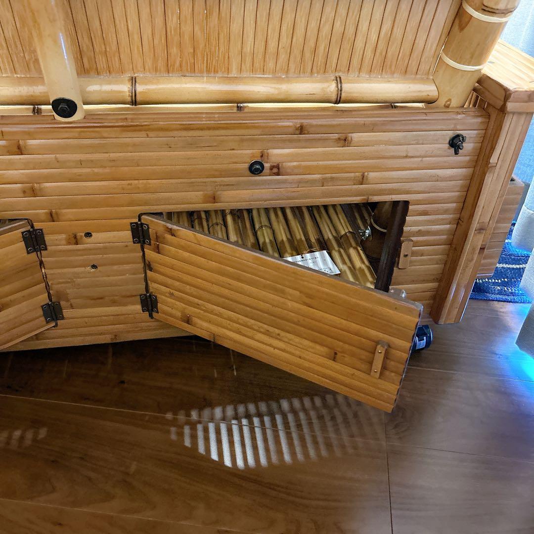 竹製 ソファー 梅里竹芸 美品