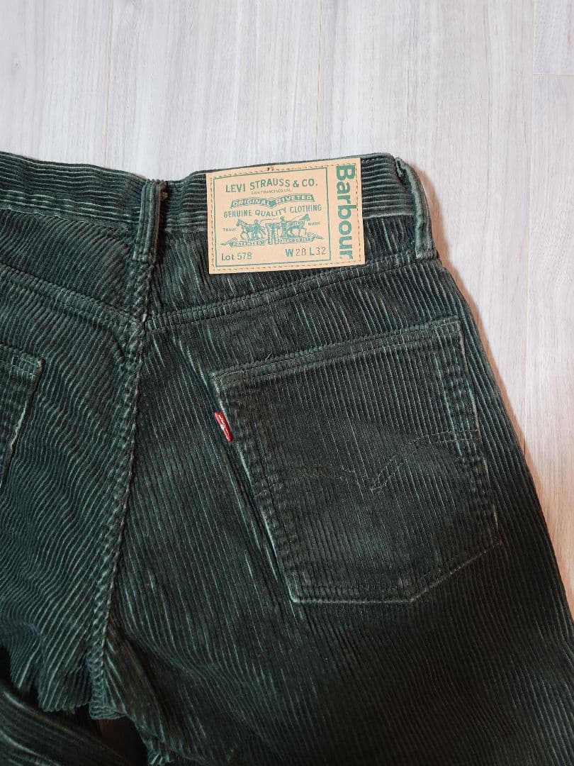Barbour × Levi’s 578 コーデュロイトラウザー　サイズ28