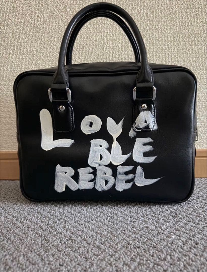 コムデギャルソン ガール メッセージペイントバッグ　美品　タグ・レシートあり