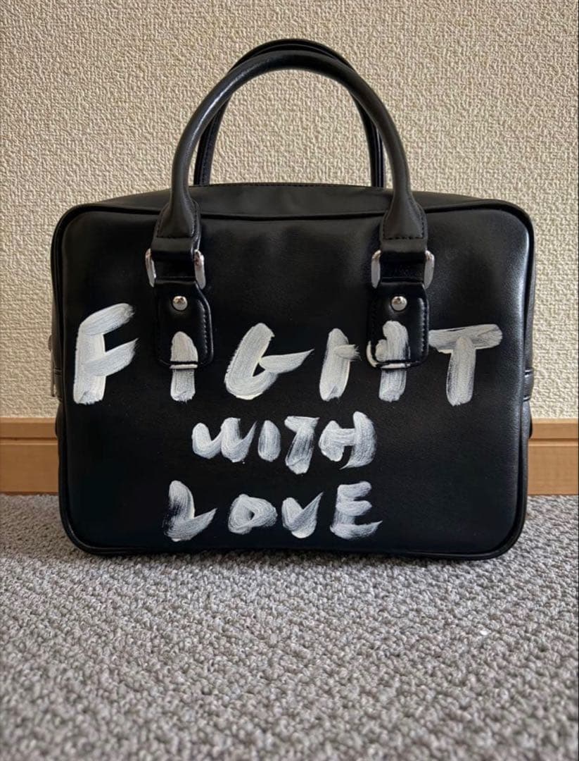 コムデギャルソン ガール メッセージペイントバッグ　美品　タグ・レシートあり