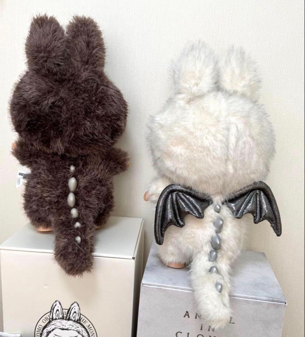 【正規品美品】POPMART ジモモ　エンジェル　茶ジモモ　2体セット　ラブブ