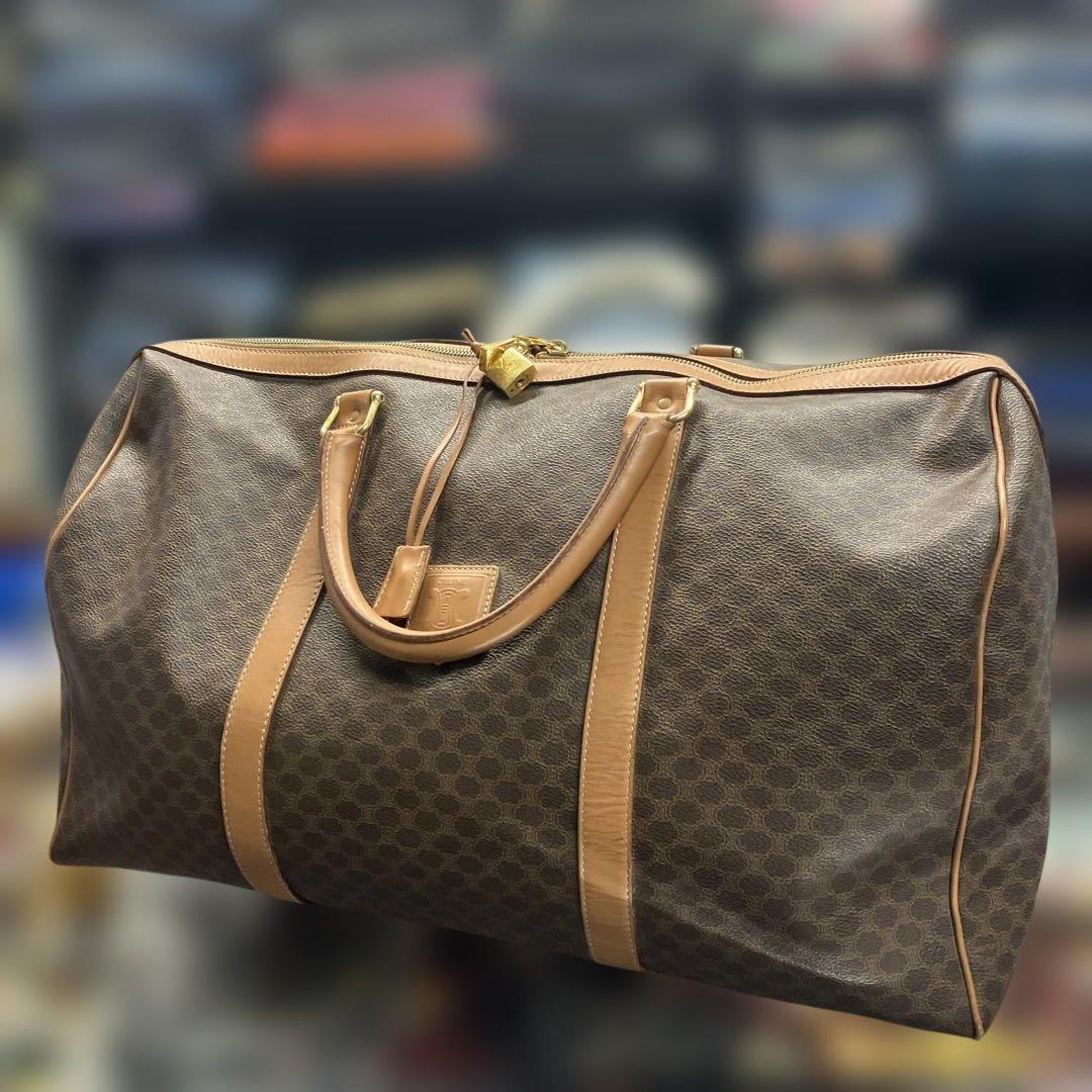 CELINE セリーヌ　ladies レディース　ボストンバッグ　マカダム柄