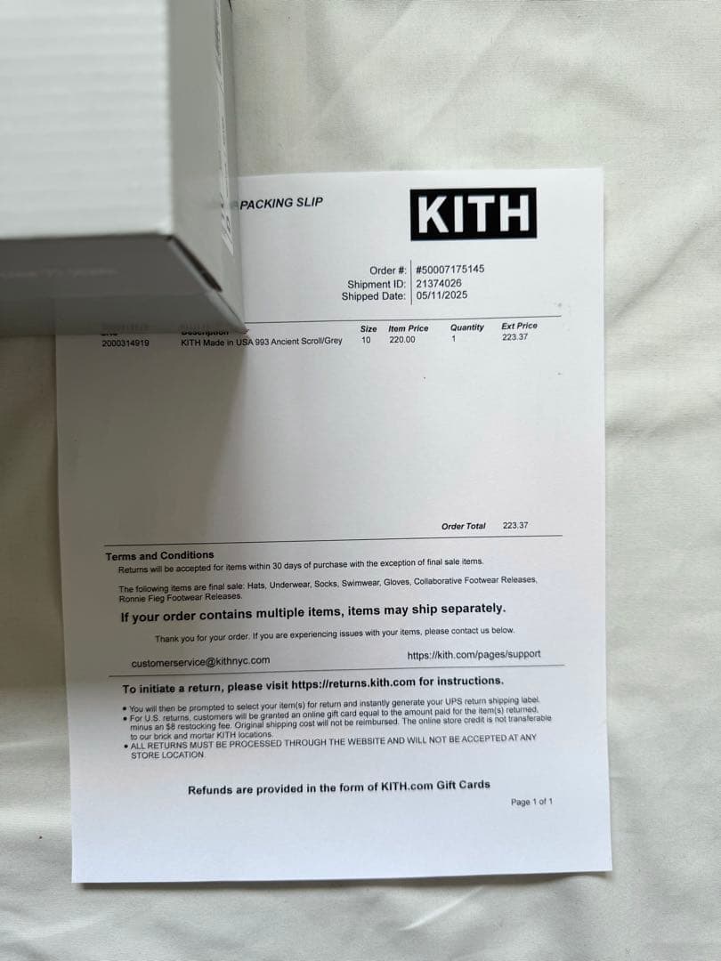 KITH × New Balance 993 Madison Square 28