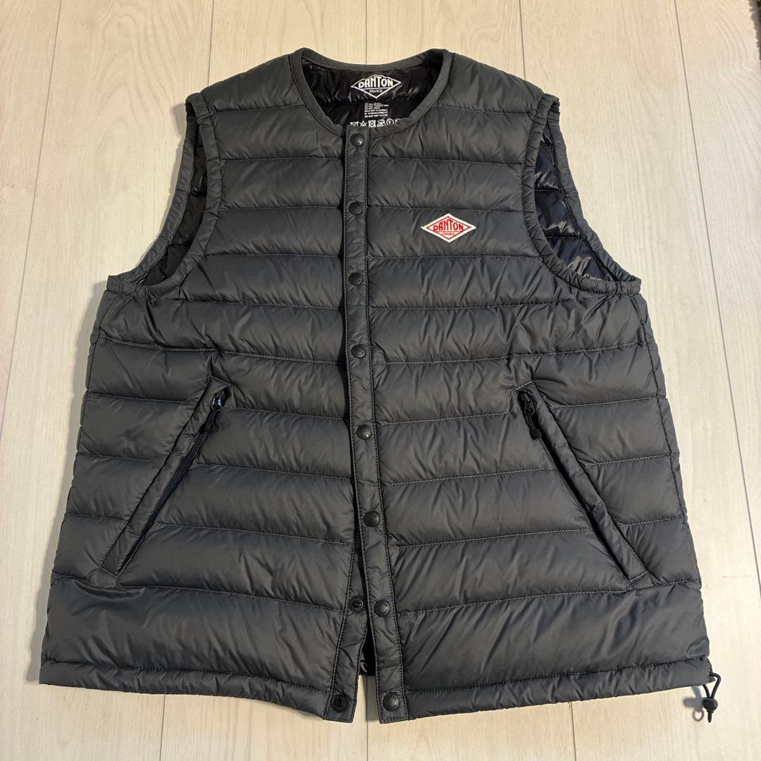 ダントン　インナーダウンベスト　36 グレー