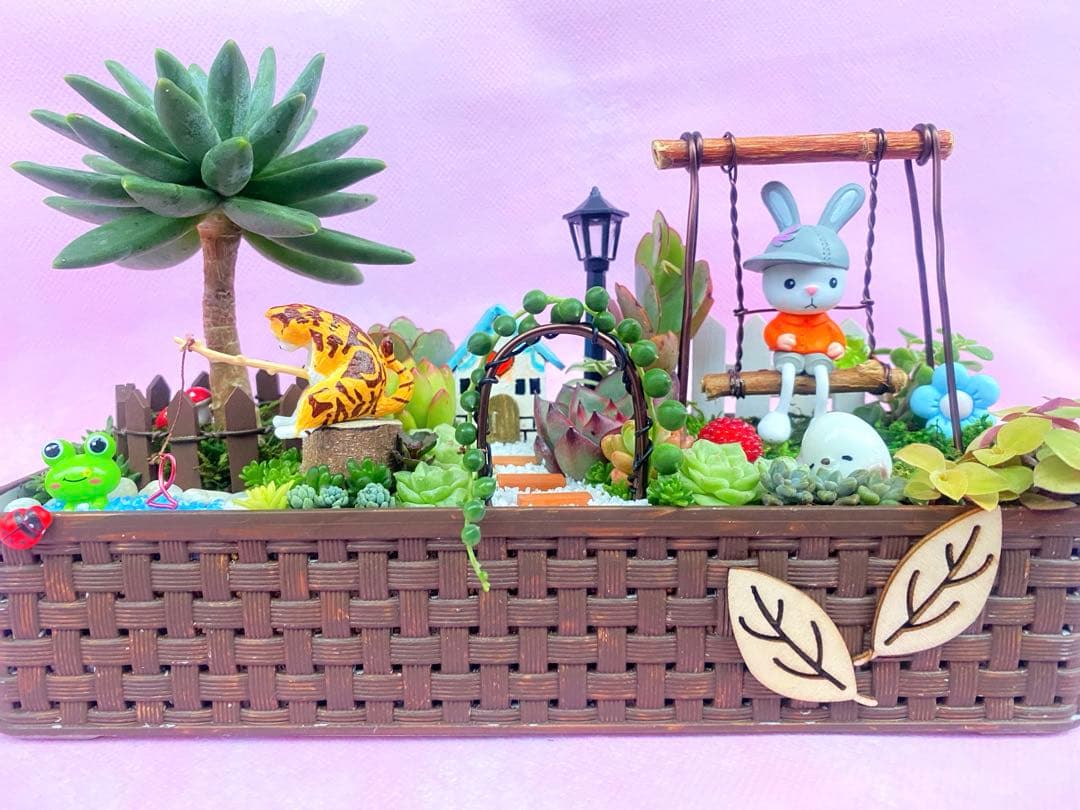 箱庭✿多肉寄せ植え✿そのまま飾れます