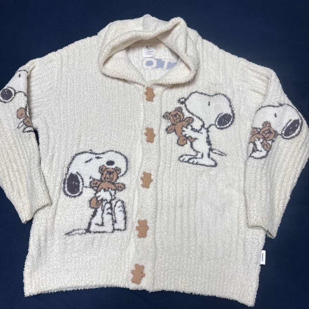 ジェラートピケ【PEANUTS】ジャガードショールカーディガン