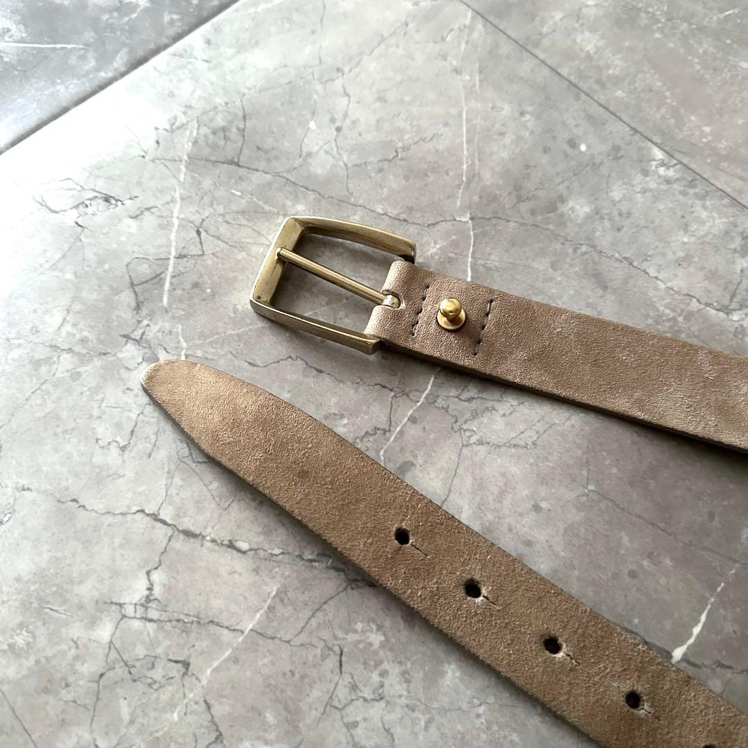 BRUNELLO CUCINELLI スエード レザーベルト サイズS イタリア