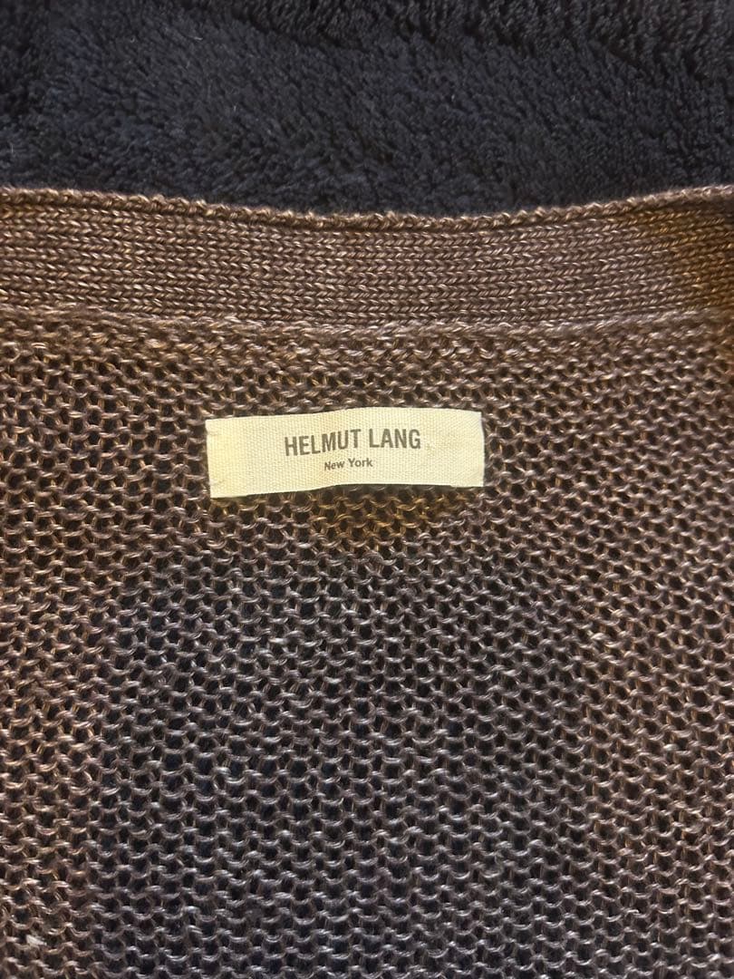 HELMUT LANG ヘルムートラング　ダークブラウン カーディガン
