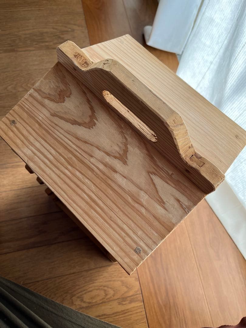 【値下げ】美品オーダーメイド角型せいろ蒸し蒸籠蒸し器ハンドメイド天然木