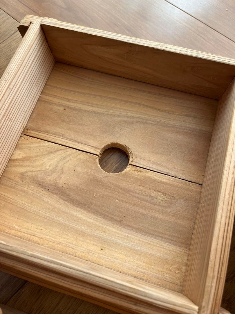 【値下げ】美品オーダーメイド角型せいろ蒸し蒸籠蒸し器ハンドメイド天然木