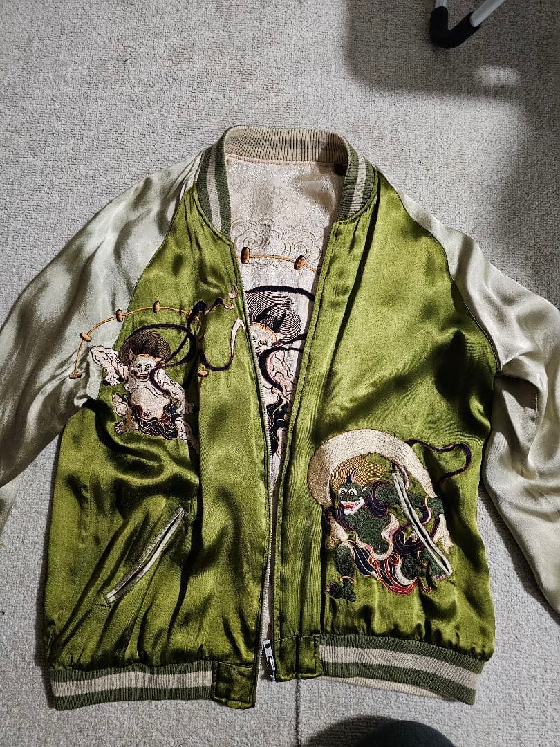 スカジャン 風神雷神　Lサイズ