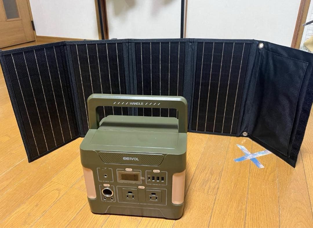 【地震対策必須】新品EEIVOLポータブル電源-355Wh/110938mAh