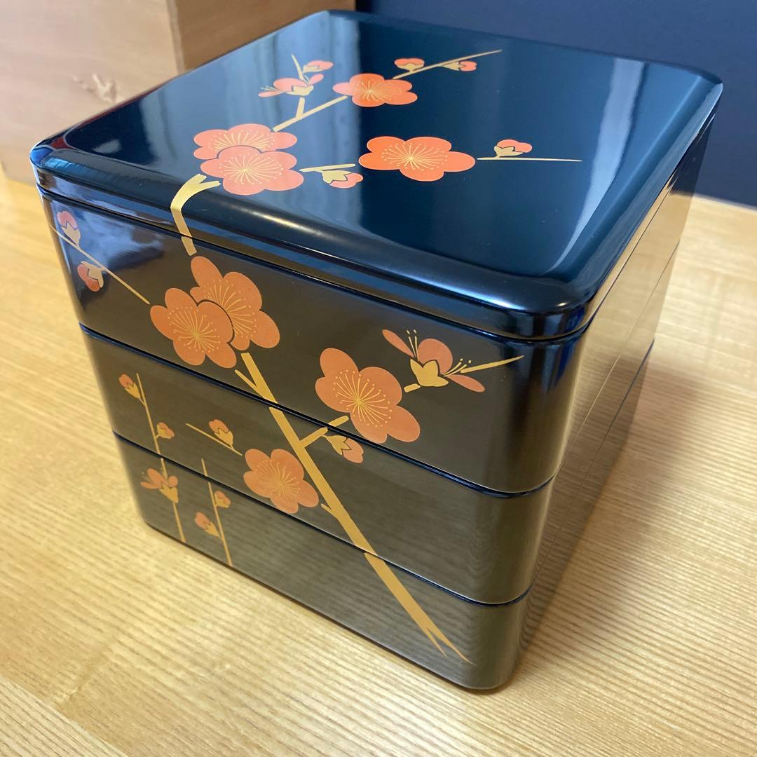 越前塗　重箱　三段