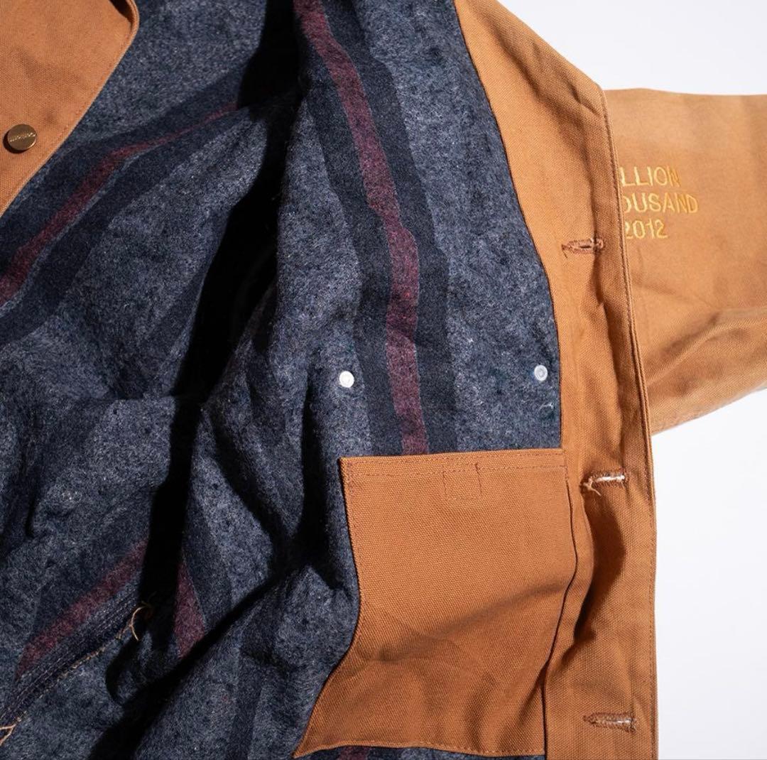 カーハート フェード 刺繍 ミシガンチョアコート リアルワーカー