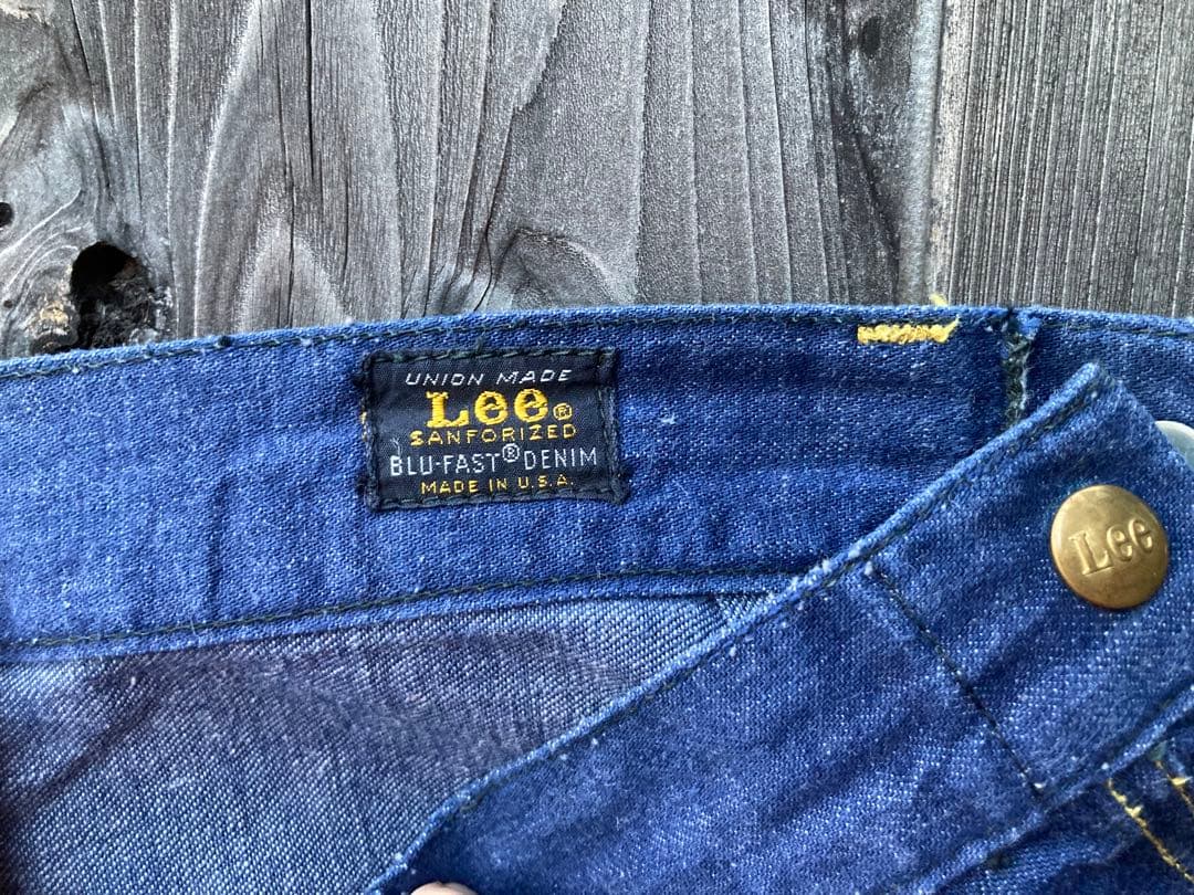 60s Lee ランチパンツ　デニム　ビンテージ　黒タグ
