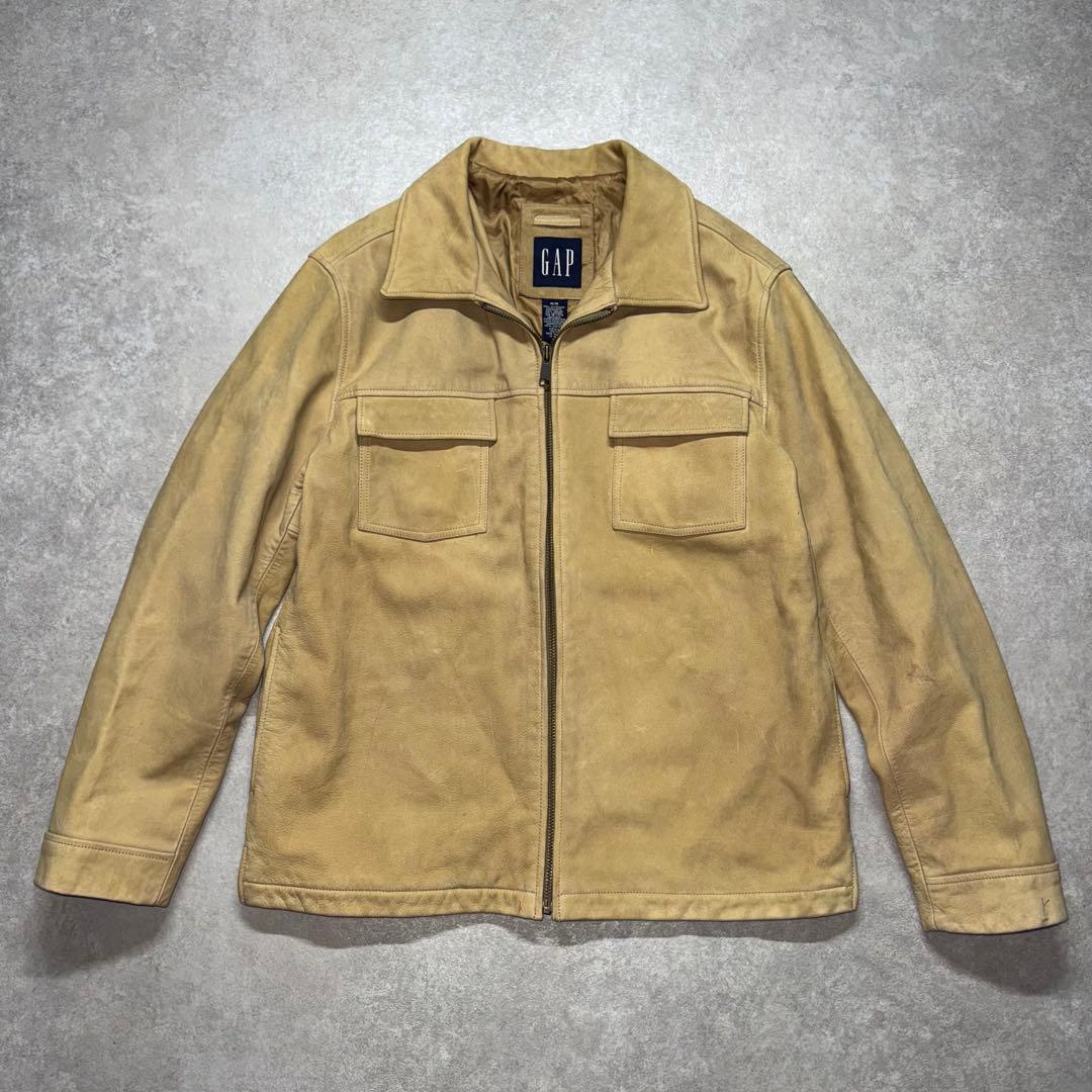 2003 00’s OLD GAP vintage leather jacket